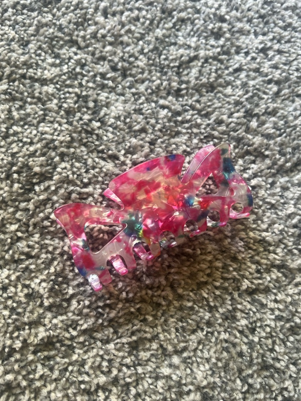 Multi-Color Resin Hair Claw Clip - Pink Mix